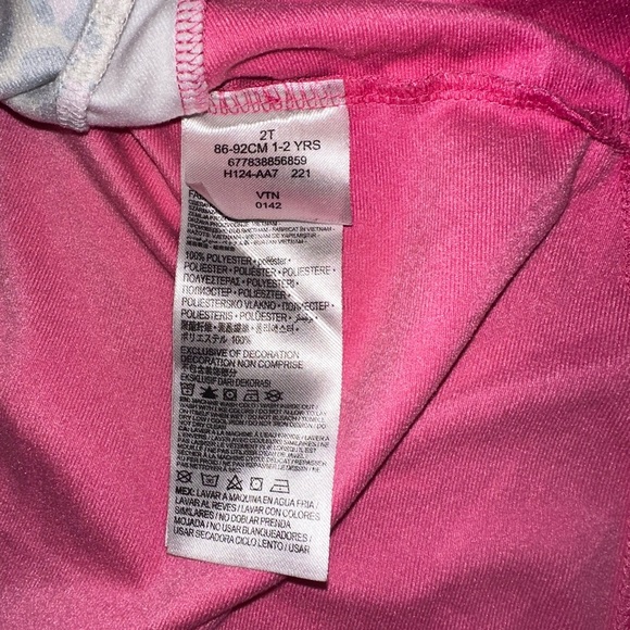 Toddler Girl Nike Jogging FZ Set Pink and Leopard Print Tracksuit Size 2T - Picture 12 of 16